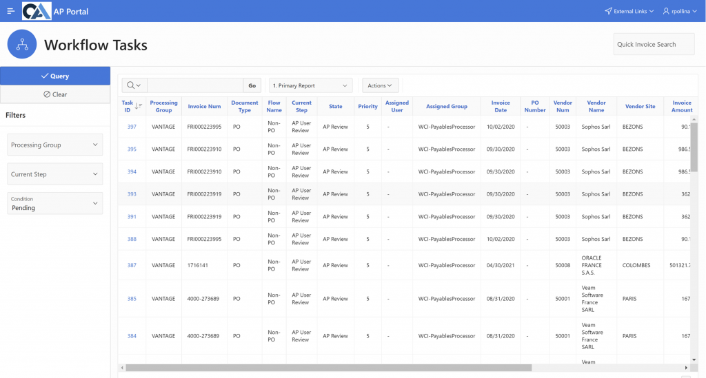 Syncing up with your vendors. Default Vendor invoice information.