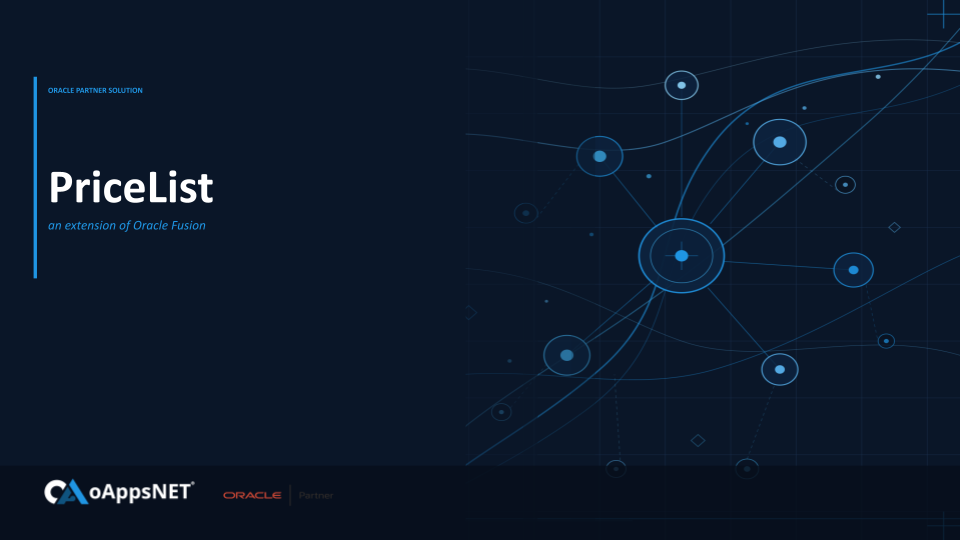PriceList executive dashboard