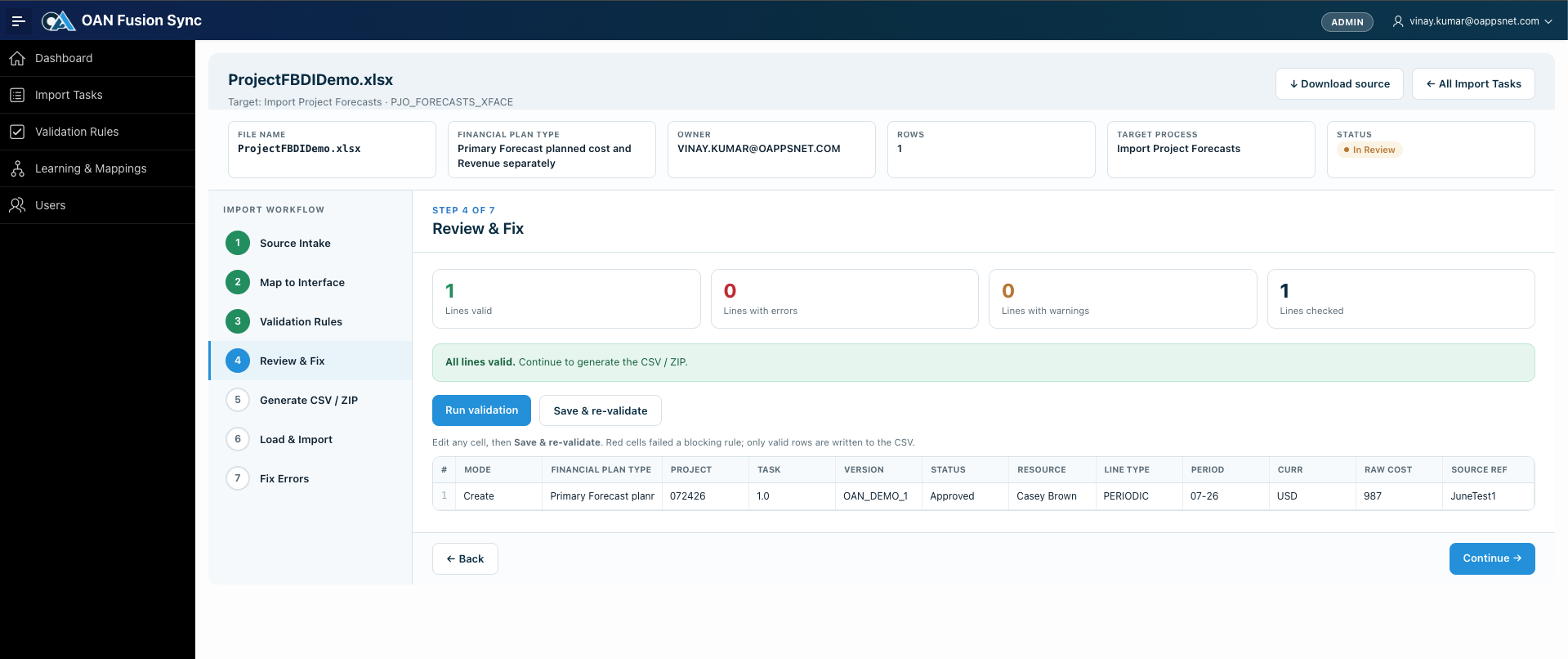 A guided import, from file to Fusion