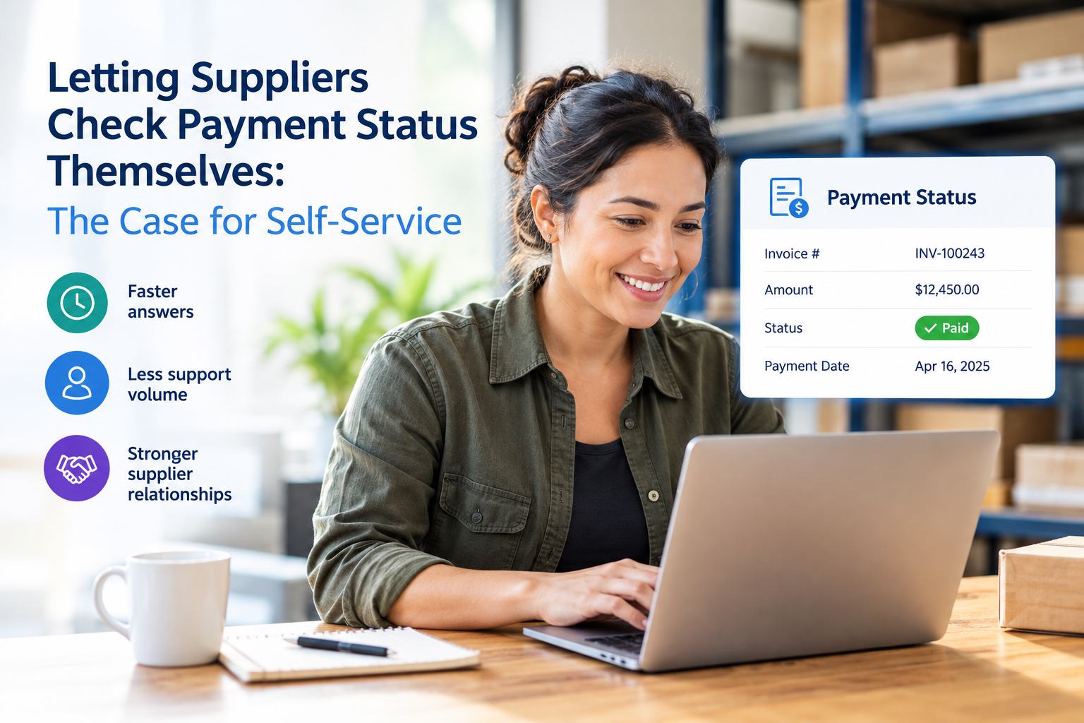 Letting Suppliers Check Payment Status Themselves: The Case for Self-Service